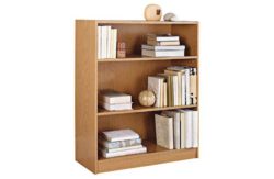 HOME Maine Small Extra Deep Bookcase - Oak Effect